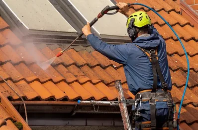 Démoussage et hydrofuge de toiture à Lanvellec